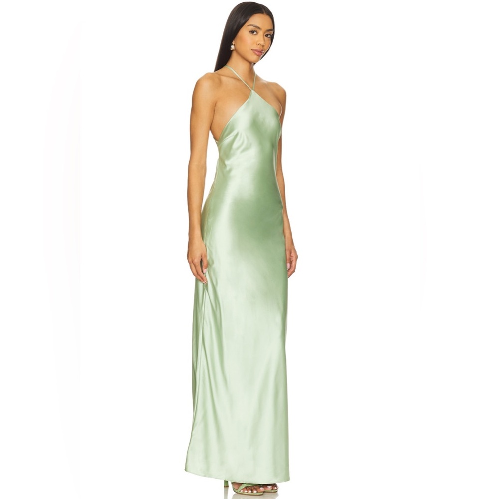 Line & Dot x REVOLVE Kira Maxi Dress in Pistachio Green - Picture 3 of 10